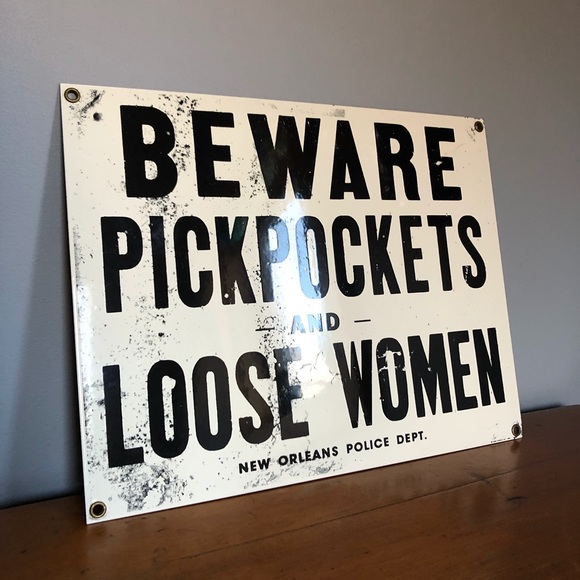 Vintage Enamel Sign
